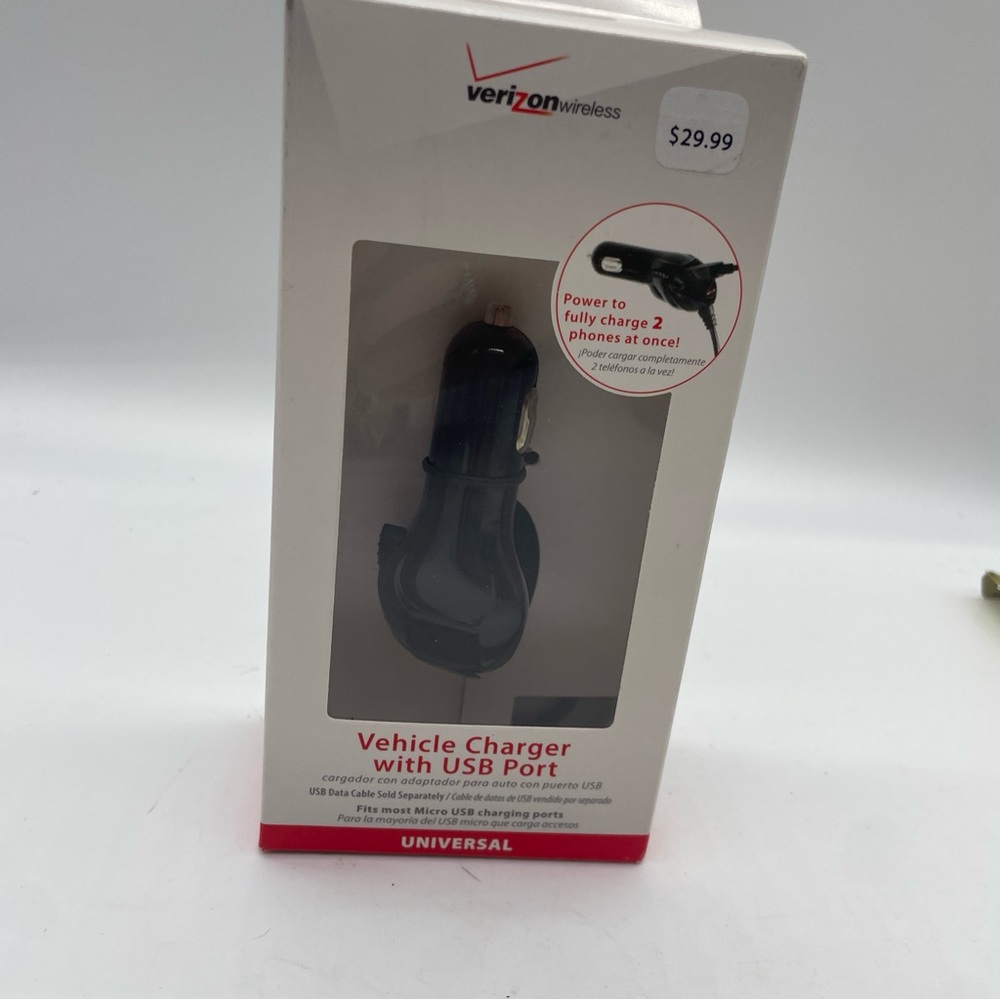 Verizon Car Vehicle Charger With USB Port Universal New